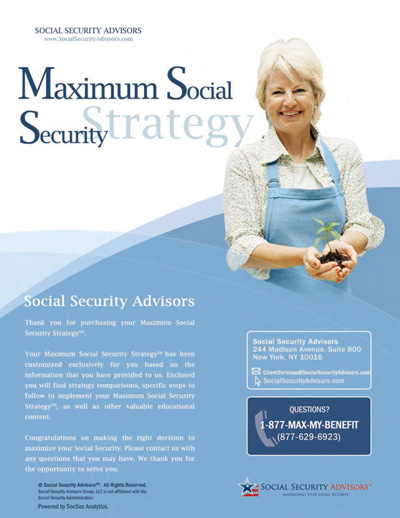 Maximum Social Security Strategy
